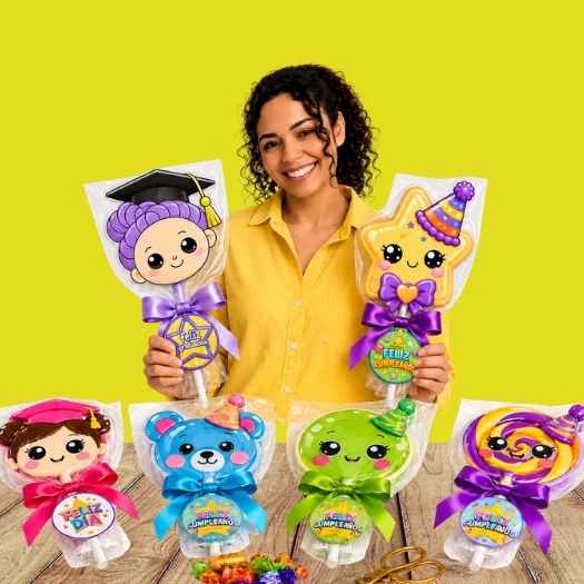 Variedad de regalos creados con el kit